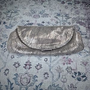 Banana Republic Cow Leather Foldover Clutch